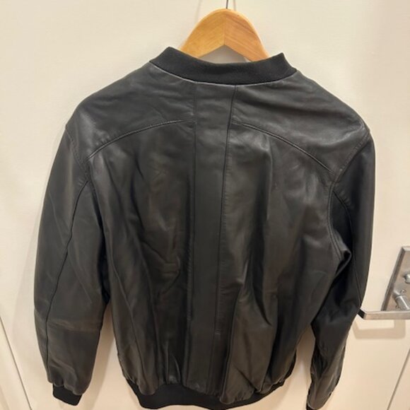 Lot78 Black Leather Jacket - Picture 3 of 3